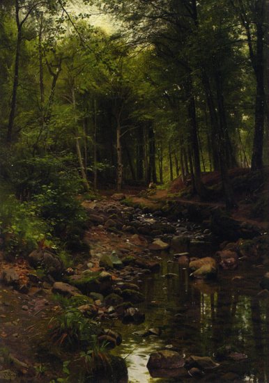 Skovstraekning [Woodland Landscape], 1907 - Click Image to Close