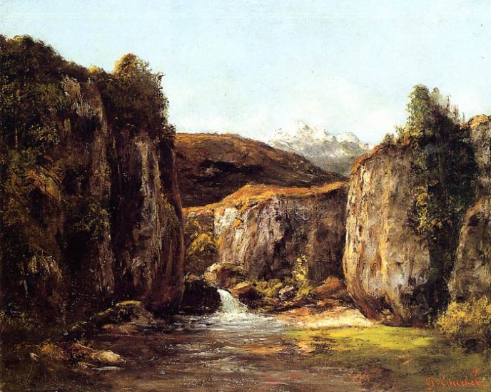 Landscape: The Source Among The Rocks Of The Doubs, 1871 - Click Image to Close