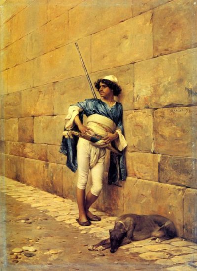 Bargue Oil Paintings - La Sentinelle - Click Image to Close