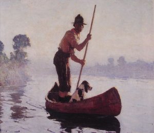 Benson Oil Paintings - Indian Guide