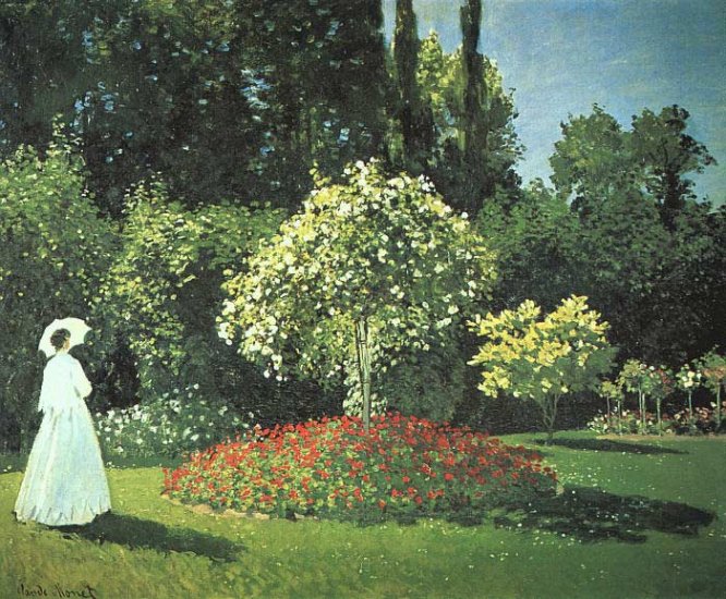 Jeanne-Marguerite Lecadre In The Garden, 1866 - Click Image to Close