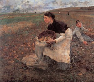 October: Gathering Potatoes,1879