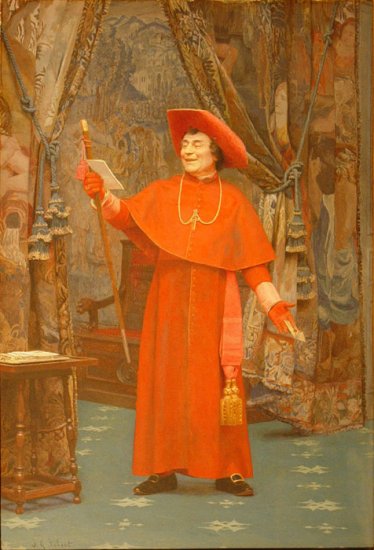 Cardinal, Reading A Letter - Click Image to Close