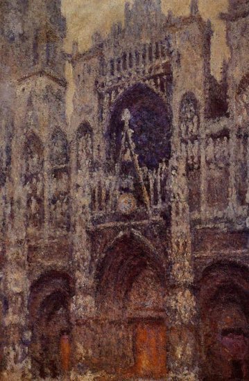 Rouen Cathedral, The Portal, Grey Weather , 1892 - Click Image to Close