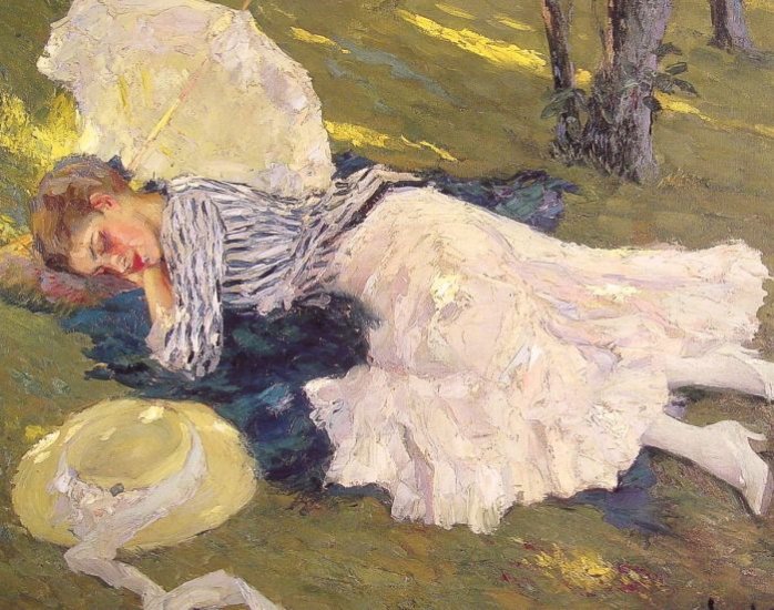 Cucuel Paintings - Sleepy - Click Image to Close