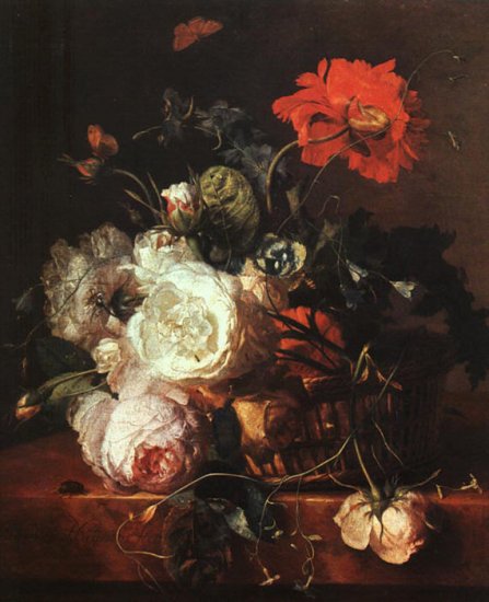 Basket Of Flowers - Click Image to Close