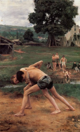 La Lutte [Wrestling], 1889 - Click Image to Close