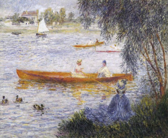 Boating At Argenteuil, 1873 - Click Image to Close