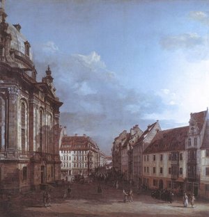 Dresden, The Frauenkirche And The Rampische Gasse, 1749-1753