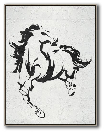 Vertical Minimal Horse Art #ADMPS0B68 - Click Image to Close