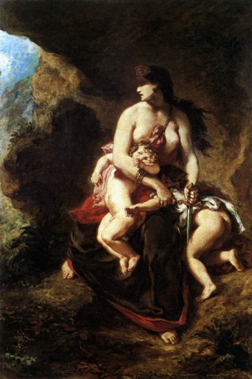 Medea About To Kill Her Children - Click Image to Close