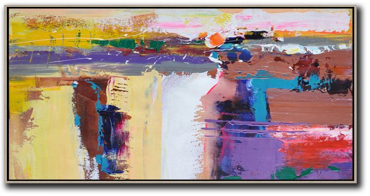 Panoramic Palette Knife Contemporary Art #CTPPS0A6 - Click Image to Close