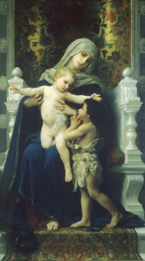 La Vierge, L'Enfant Jesus Et Saint Jean Baptiste [The Virgin, Baby Jesus And Saint John The Baptist], 1881