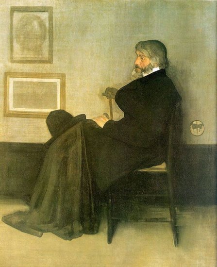 Arrangement In Gray And Black No.2: Portrait Of Thomas Carlyle - Click Image to Close