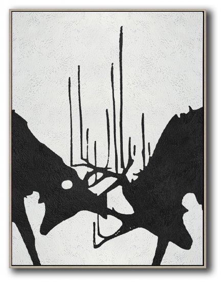 Vertical Minimal Deer Art #ADMPS0B66 - Click Image to Close