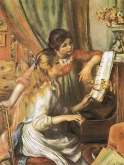 Girls At The Piano, 1892 - Click Image to Close