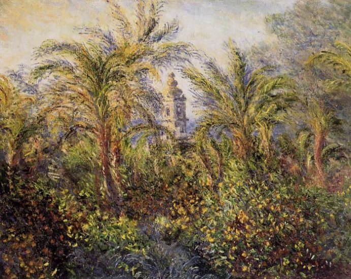 Garden In Bordighera, Morning Effect , 1884 - Click Image to Close