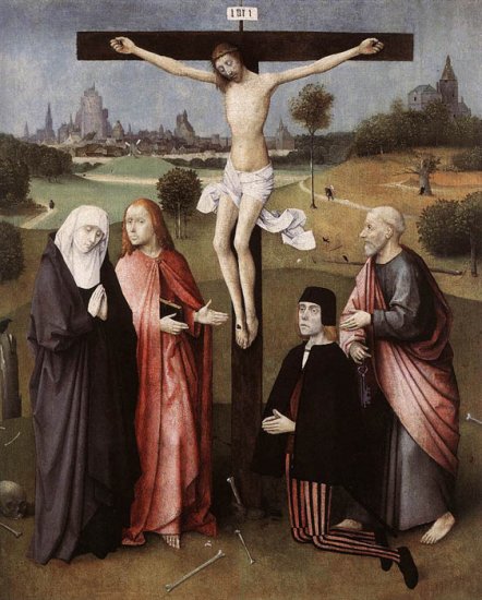 Crucifixion With A Donor, 1480-1485 - Click Image to Close