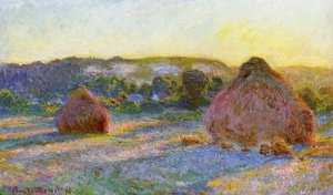 Grainstacks At The End Of Summer, Evening Effect , 1890