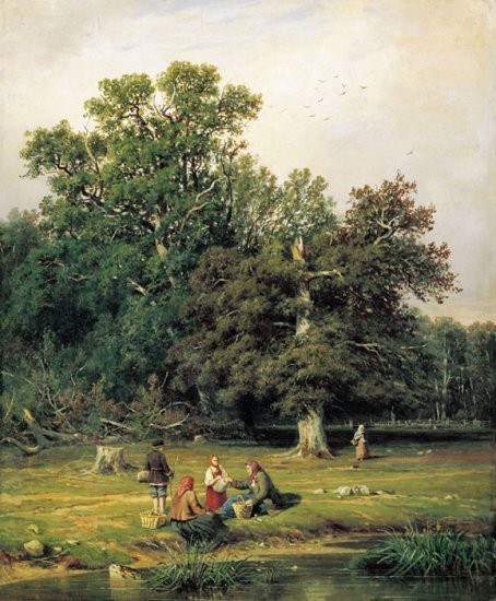 Mushroom Hunting (Gathering Mushrooms), 1870 - Click Image to Close