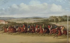 The Finish Of The 1858 Epsom Derby