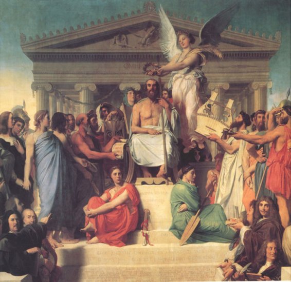 The Apotheosis Of Homer, 1827 - Click Image to Close