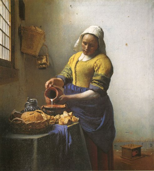 The Milkmaid (The Kitchen Maid), 1660 - Click Image to Close