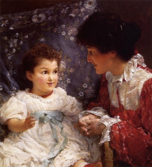 Mrs George Lewis And Her Daughter Elizabeth, 1899 - Click Image to Close