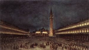 Nighttime Procession In Piazza San Marco, 1758