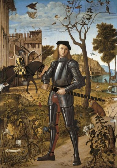 Carpaccio Paintings - Young Knight - Click Image to Close