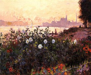 Argenteuil, Flowers By The Riverbank, 1877