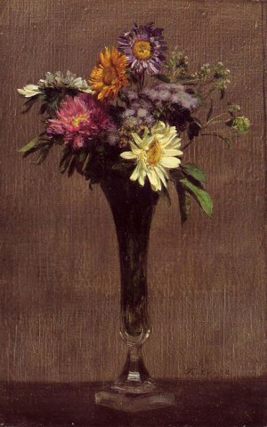 Daisies And Dahlias, 1872