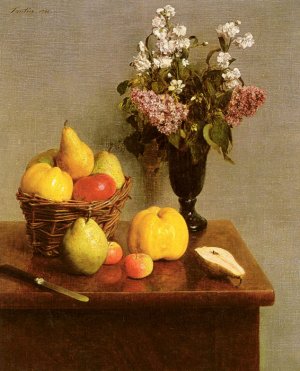 Still Life With Flowers And Fruit