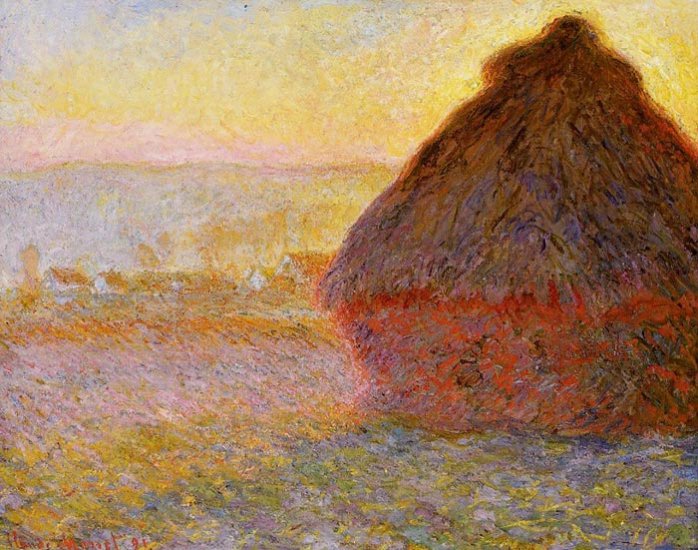 Grainstack At Sunset, 1891 - Click Image to Close