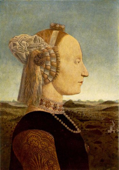 Portrait Of Battista Sforza, 1465-1466 - Click Image to Close