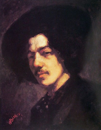 Portrait Of Whistler With Hat - Click Image to Close