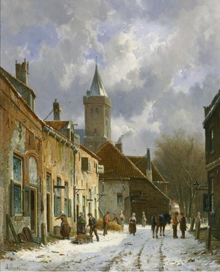 A Dutch Street Scene - Click Image to Close