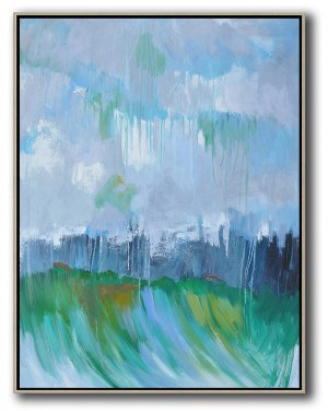 Vertical Abstract Landscape Art #ABV0A56