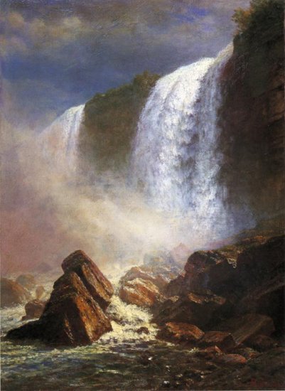 Falls Of Niagara From Below - Click Image to Close