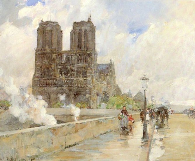 Notre Dame Cathedral, Paris, 1888 - Click Image to Close