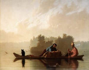 Fur Traders Descending The Missouri, 1845