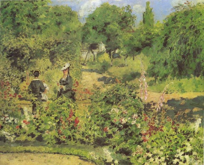 Garden At Fontenay, 1874 - Click Image to Close