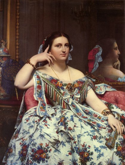 Madame Paul-Sigisbert Moitessier, Nee Marie-Clotilde-Ines De Foucauld, Seated , 1856 - Click Image to Close