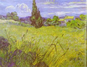 Wheat Field With Cypress. Saint-Remy, 1889