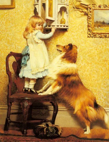 A Little Girl And Her Sheltie, 1892 - Click Image to Close