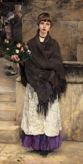 Flower-seller In London,1882 - Click Image to Close