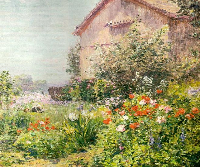 Miss Florence Griswald's Garden, 1910 - Click Image to Close