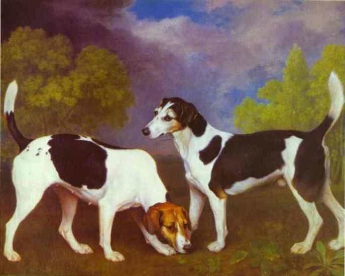 Hound And Bitch In A Landscape, 1972 - Click Image to Close