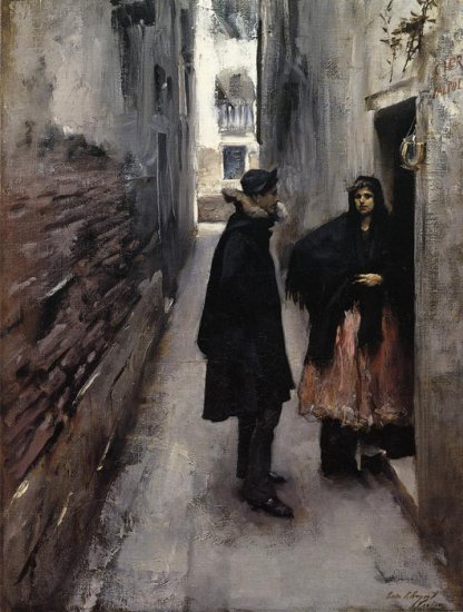 A Street In Venice , 1880 - Click Image to Close