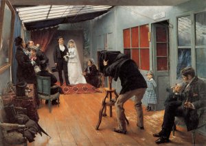 Une Noce Chez Le Photohraphe [Wedding Party At The Photographer's Studio], 1878-1879